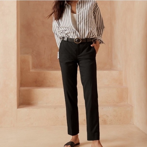NWT Banana Republic Black Ryan Pants - Picture 1 of 5